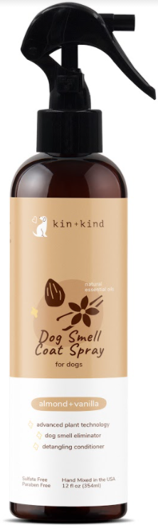 Kin+Kind Almond+Vanilla Dog Smell Coat Spray 12oz by Pet Food Warehouse