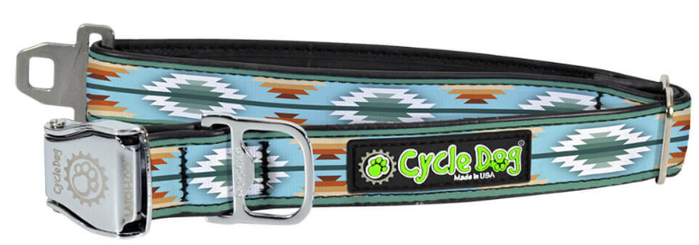 Cycle Dog FattyWidth 1.5" Collar Camp Fire Blanket Medium by Pet Food Warehouse