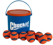 Chuckit Launcher Compatable Bucket w/ Ultra Ball 8 pack by Pet Food Warehouse