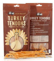 Go Go Turkey Tendon Strips 3oz by Pet Food Warehouse