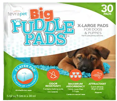 TevraPet Giant Puddle Pads 30ct by Pet Food Warehouse
