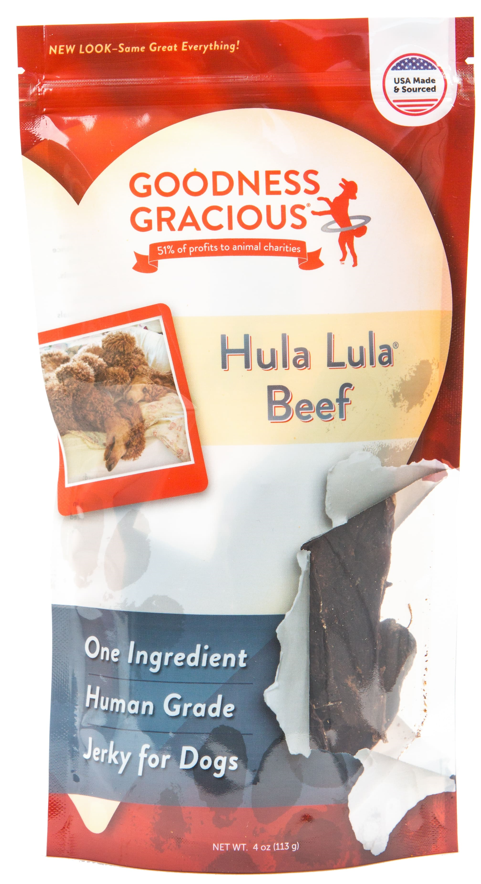 Goodness Gracious Hula Lula Beef Jerky 4oz by Pet Food Warehouse