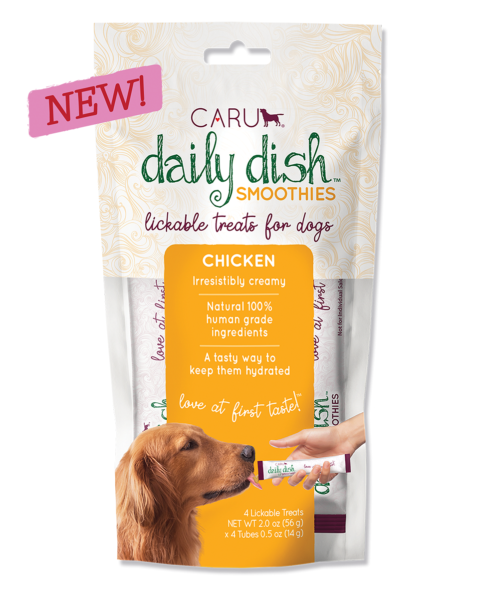 CARU Daily Dish Smoothie Lickable Treat for Dogs Chicken 2oz by Pet Food Warehouse