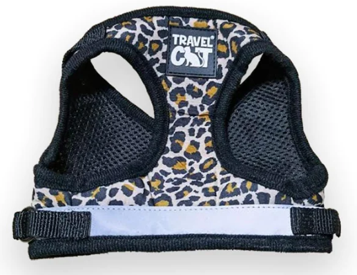 Travel Cat The True Adventurer Harness & Leash Cheeky Cheetah Large by Pet Food Warehouse