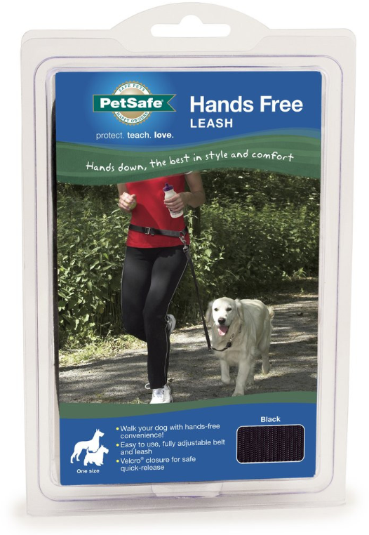 PetSafe Hands Free Black Dog Leash by Pet Food Warehouse