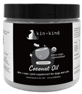 Kin+Kind Coconut Oil Supplement 16oz by Pet Food Warehouse