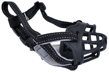 Coastal Soft Black Basket Dog Muzzle Size 4 by Pet Food Warehouse