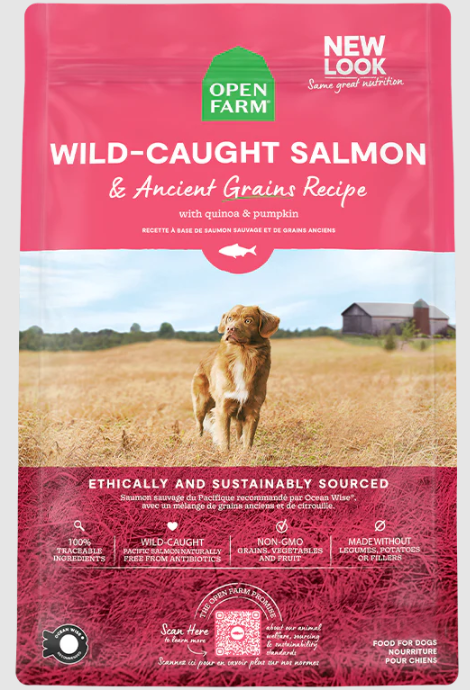 Open Farms Ancient Grains Harvest Salmon 22# by Pet Food Warehouse