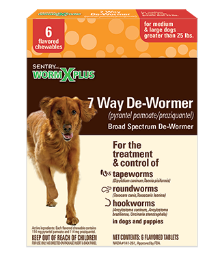 Sentry WormX Plus Large Dog 6 tab by Pet Food Warehouse