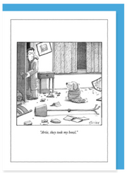 New Yorker Card Dog / Took My Bowl by Pet Food Warehouse