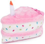 Zippy Paws Birthday Cake Pink Dog Toy by Pet Food Warehouse