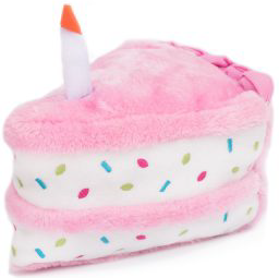Zippy Paws Birthday Cake Pink Dog Toy by Pet Food Warehouse