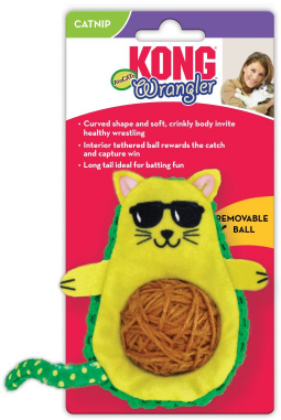 Kong CA462 Wrangler AvoCATo Cat Toy by Pet Food Warehouse