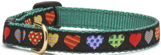 Upcountry Adjustable Safety Cat Collar Hearts 10 by Pet Food Warehouse