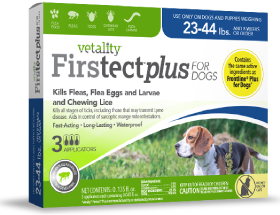 Vetality Firstect Plus For Dogs 23-44 lbs 3 Pack by Pet Food Warehouse