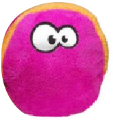 Cycle Dog USA Made Duraplush FuzzBall Orange Fuchsia Large Dog Toy by Pet Food Warehouse