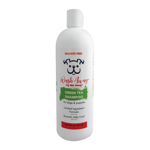 Wee Away Wash Away Green Tea Dog Shampoo 16oz by Pet Food Warehouse