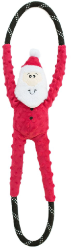 Zippy Paws Santa Ropetugz Holiday Dog Toy by Pet Food Warehouse