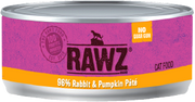 Rawz 96% Rabbit Pumpkin Cat Food 3oz by Pet Food Warehouse