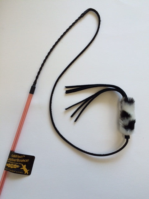 Vee Enterprises Leather Bouncer Teaser Cat Toy by Pet Food Warehouse