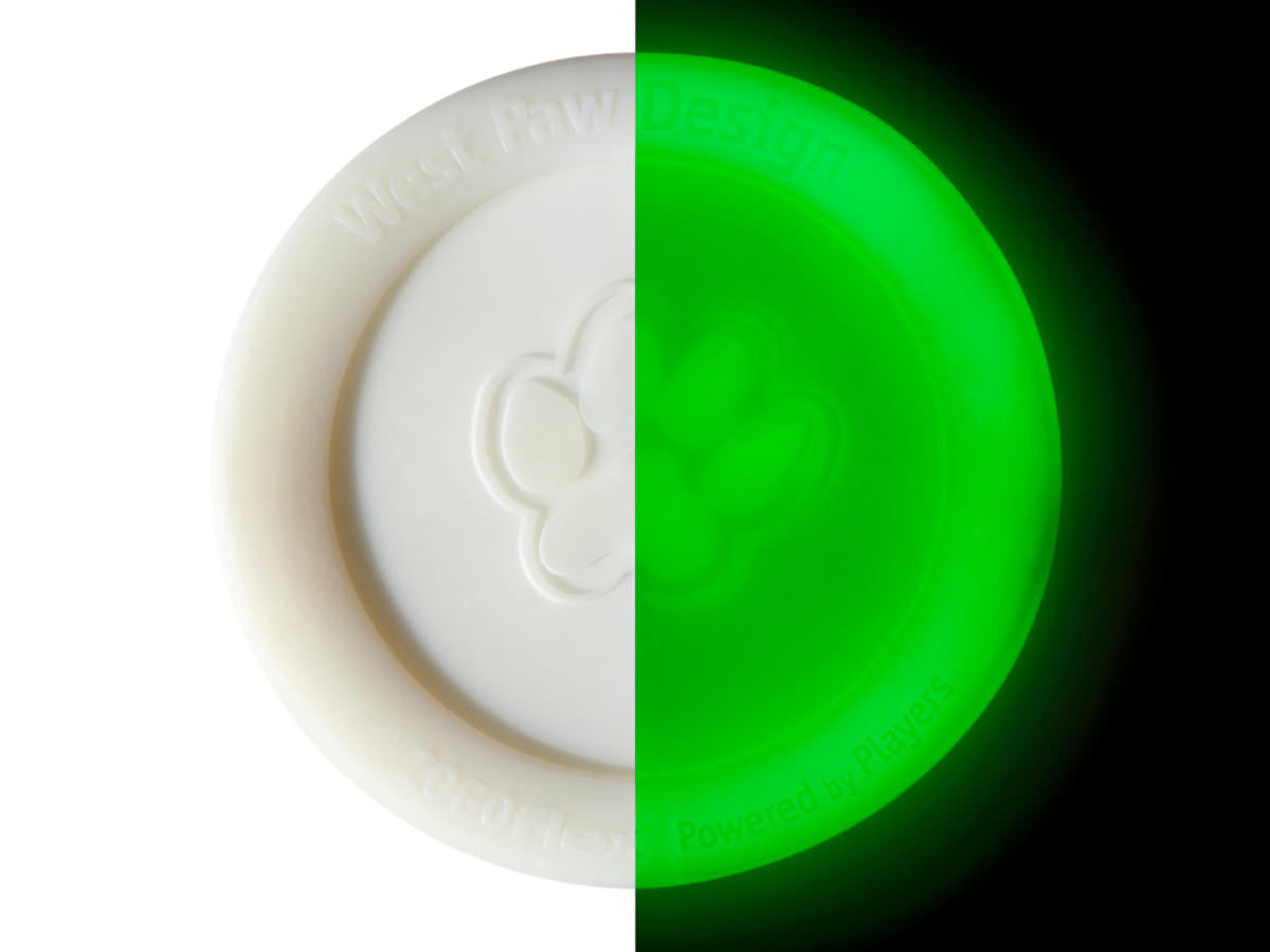 West Paw Zisc Dog Toy Glow Large by Pet Food Warehouse
