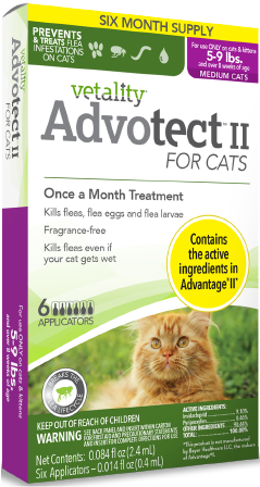Vetality Advotec II For Cats Over 5-9 lbs 6 Pack by Pet Food Warehouse