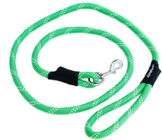 Zippy Paws Leash Climbers Leash Green 6' by Pet Food Warehouse