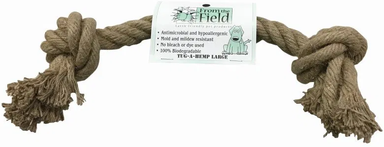From The Field Large Tug A Hemp Dog Toy by Pet Food Warehouse