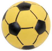 Coastal Latex Soccer Ball Dog Toy 3" Yellow by Pet Food Warehouse