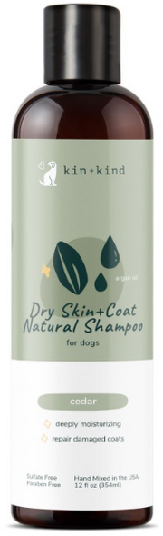 Kin+Kind Cedar Dry Skin Dog Shampoo 12oz by Pet Food Warehouse