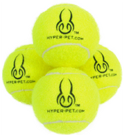 Hyper Pet 4 Pack Green Tennis Balls Dog Toy by Pet Food Warehouse