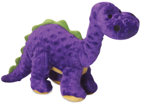 Go Dog Purple Dino with Chew Guard Dog Toy by Pet Food Warehouse