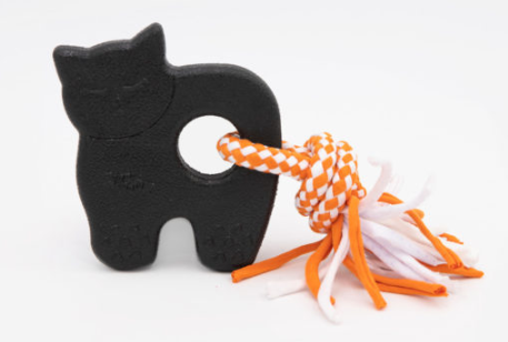 Zippy Paws Halloween Zippytuff Teether Black Cat by Pet Food Warehouse
