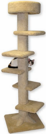Beatrise 7' Spiral Steps Tower by Pet Food Warehouse