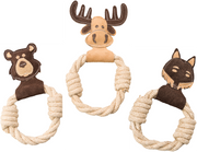 Ethical Pet 11" Dura-fused Leather Rings Dog Toy by Pet Food Warehouse