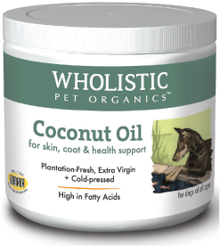 16oz Wholistic Pet Organics Coconut Oil by Pet Food Warehouse