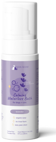 Kin+Kind Lavender Calm Dog or Cat Waterless Bath 8oz by Pet Food Warehouse