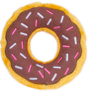 Zippy Paws Mini Chocolate Donut Dog Toy by Pet Food Warehouse