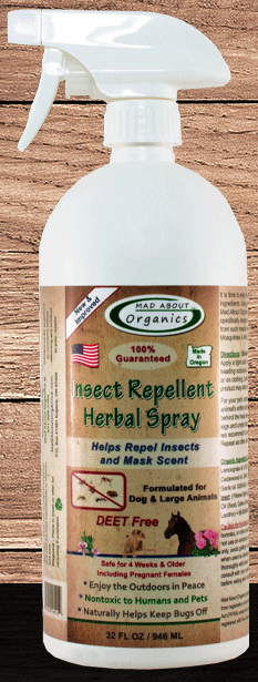 Mad About Organic Dog & Horse Insect Repellent 32oz by Pet Food Warehouse