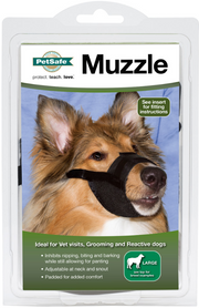 Pet Safe Large Black Dog Muzzle by Pet Food Warehouse