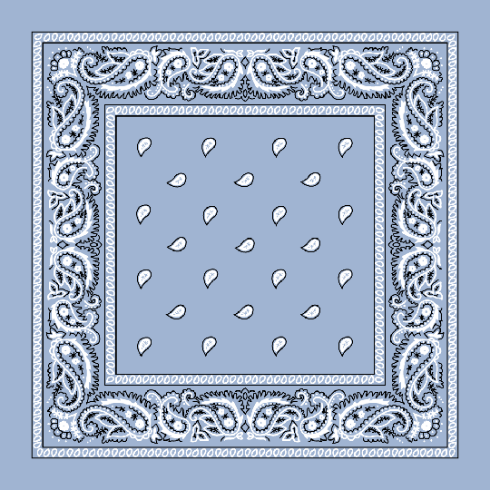 Bandana Paisley Light Blue by Pet Food Warehouse