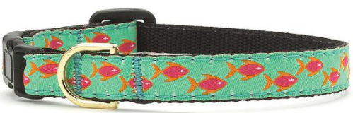 Upcountry Adjustable Safety Cat Collar Tropical Fish 12 by Pet Food Warehouse