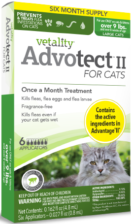 Vetality Advotect II For Cats >9 lbs 6 Pack by Pet Food Warehouse