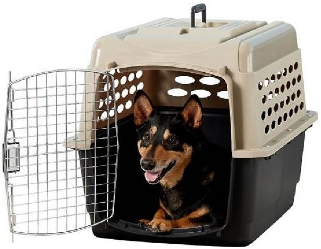 Petmate Vari Kennel Black & Tan 30-50lb 32" by Pet Food Warehouse