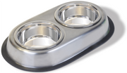 Vanness Heavy Duty Stainless Double Dog Diner 2qt by Pet Food Warehouse