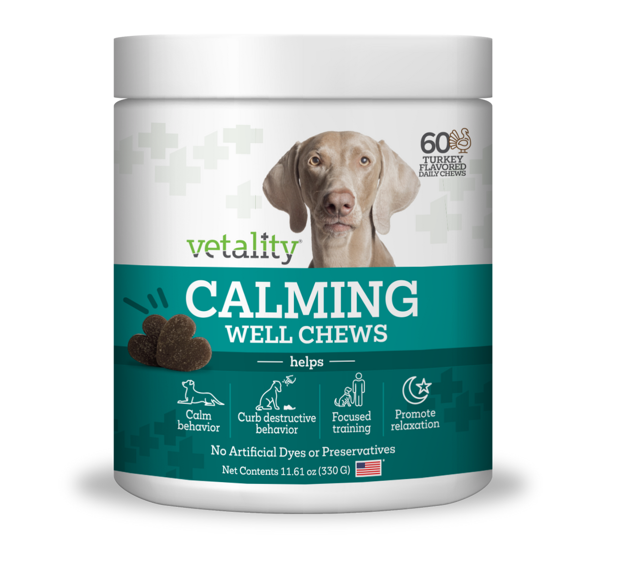 Vetality Triple Action Calming Sniffer Soft Chews for Dogs 60 ct by Pet Food Warehouse