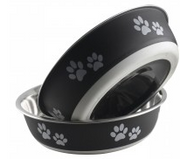 Buster Bowls By Indipets Charcoal 17 cm Medium by Pet Food Warehouse