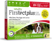 Vetality Firstect Plus For Dogs 89-132 lbs 3 Pack by Pet Food Warehouse
