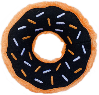 Zippy Paws Pumpkin Spice Donut Halloween Dog Toy by Pet Food Warehouse