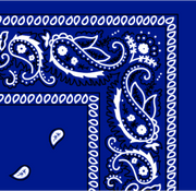 Bandana Paisley Royal Blue by Pet Food Warehouse